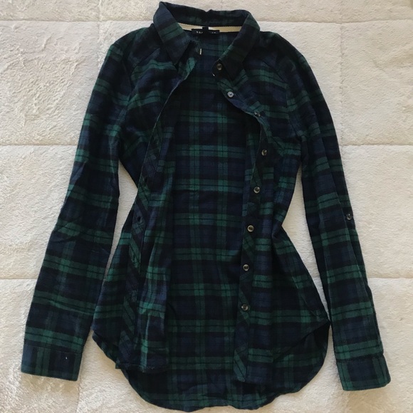 🖤Dark Green Plaid Flannel🖤 - Picture 2 of 3